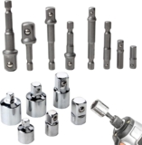 14 Pcs Lot d&rsquo;adaptateurs de douilles à impact,8 Pcs Socket Adaptateurs Réducteurs + 6 Pcs Socket Extension Adaptateur Bit Set,Pour Clés à Rochet/Clé à Douille 1/2&Prime; 3/8&Prime; 1/4&Prime; Outils