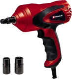 Einhell clé à chocs pour véhicules CC-HS 12/2 (12 V, couple max. de 350 Nm, niveau à bulle intégré, lampe LED, avec 2 embouts de douilles 17/19 et 21/23 mm)