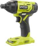 RYOBI – Visseuse à Chocs 18 V ONE+ (Batterie et Chargeur non Inclus) pour Visser, Dévisser, Boulonner, Déboulonner sans Effort avec Couple Serrage 200 Nm – Réception Hex 1/4&Prime; – R18ID2-0