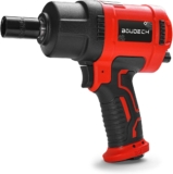BOUDECH – BOLT 1600 Tournevis pneumatique réversible 1600NM, 1/2&Prime;, 8000 RPM. Clé à chocs pneumatique ultra compacte avec poignée souple, boîtier et 10 douilles.