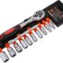 Clé à Chocs Sans Fil 18V, Couple 420 N.M, Batterie 6,0Ah, Mandrin 1/2&Prime; et 1/4&Prime;, Clé Électrique Sans Balais, Perceuse à Percussion Combinée pour Enlever Écrous de Roue de Voiture