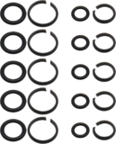 Lot de 10 bagues de retenue pour clé à choc de 1,27 cm et 3,8 cm avec joint torique, compatibles avec clé électrique/clé pneumatique