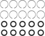 ECSiNG 10 Ensembles d&rsquo;anneaux de Retenue de Clé à Chocs Anneau de Remplacement Pince avec Joint Torique Compatible avec Clé à Chocs de 3/8 Pouces
