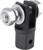 Niukuyu Adaptateur de cric ciseau 1/2&Prime; pour une utilisation avec clé à chocs 1/2&Prime; IJA001, noir