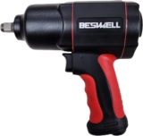 Beswell-BW-112FN1-Visseuse pneumatique à chocs – couple de desserrage maxi 1600 Nm, carré 12,5 mm (1/2 pouce) – visseuse pneumatique à faibles vibrations pour le serrage et le desserrage de vis&rsquo;.