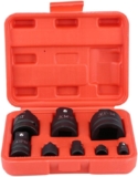 Clés de douille adaptateur, adaptateur de douille de 1/4&Prime;, 3/8&Prime;, 1/2&Prime;, 3/4&Prime;, 1&Prime;, jeu de douilles adaptateurs