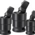 LEXIVON Cardan 1/2&Prime; 3/8&Prime; et 1/4&Prime; pour clé à choc ou cliquet embouts outils, qualité primium Cr-Mo Steel, fonctionnalité de rotation à 360° degrés très pratique (LX-113)