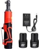 Yongpeng clé à Chocs sans Fil brushless 1 2V / 18V Clé d&rsquo;impact clé sans Fil clé électrique Rechargeable 3/8 Pouce Angle Droit clés à cliquet à cliquet d&rsquo;impact des Outils d&rsquo;alimentation