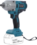 Clé à Chocs sans Fil Brushless 21V KATSU FIT-BAT 1/2&Prime; 800 Nm avec Moteur sans Balais, sans Batterie ni Chargeur 102472
