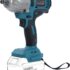 700Nm Clé à Chocs Sans Fil Compatible avec Makita BL1830 BL1830B BL1840 BL1840B BL1850 BL1850B BL1860B 18V Batteries, 1/2 » Sans Balais Visseuse à Choc Rotative avec 6 Douilles (Batterie non incluse)
