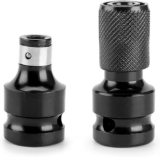 Lot De 2 Adaptateurs D’embouts Pour Clé à Chocs – Convertisseur Douille 1/2 à 1/4&Prime; – Accessoires de Précision pour Clés à Cliquet, Tournevis et Plus – Robuste et Polyvalent – Outils de Haute Qualité