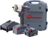 Ingersoll Rand Clé à choc, W5133-K22B-EU, sans Fil 10 mm (3/8&Prime;) 20 V, avec 2 Batteries Li-Ion BL2022 5 Ah et Chargeur dans 1 Mallette outils