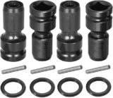 Piarktoy Adaptateur de mandrin pour clé à choc et clé électrique 1/2&Prime; vers 1/4&Prime;