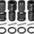 Clé à Chocs Sans Fil 18V, Couple 420 N.M, Batterie 6,0Ah, Mandrin 1/2&Prime; et 1/4&Prime;, Clé Électrique Sans Balais, Perceuse à Percussion Combinée pour Enlever Écrous de Roue de Voiture