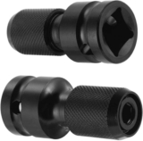 Pomlink Lot de 2 adaptateurs 1/2&Prime; carré à 1/4&Prime; hexagonal, convertisseur de mandrin à libération rapide pour clé à cliquet à impact et douille de porte-embout de tournevis