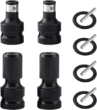 Adaptateur à douille hexagonale Aptateurs de Douille 1/2&Prime; Carré à 1/4&Prime; Hexagonal adaptateur d&rsquo;impact douille cle a choc pour clé à cliquet à impact et douille de porte-embout de tournevis