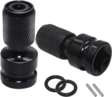 GIAK Adaptateurs de Douille 1/2&Prime; Carré à 1/4&Prime; Hexagonal Adaptateur d&rsquo;Impact Convertisseur de Mandrin à Iibération Rapide 2 Pièces Adaptateur Douille pour Clé à Chocs Et à Cliquet