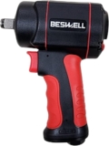 Beswell-BW-112F3N-Mini Visseuse pneumatique à chocs – couple de desserrage maxi 1200 Nm, carré 12,5 mm (1/2 pouce) – visseuse pneumatique à faibles vibrations pour le serrage et le desserrage de vis&rsquo;.