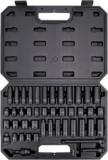 Amazon Basics 44 pièces douilles à choc 6 pans de 3/8’’ (9,5 mm) avec mallette de transport