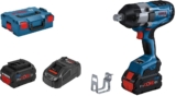 Bosch Professional Boulonneuse BITURBO GDS 18V-1000 GDS 18V-1050 H (couple de serr. 1050 Nm, couple de desserr. 1700 Nm, 2 batt. ProCORE18V 8.0Ah, charg. rapide GAL 1880 CV, ds L-BOXX) 06019J8502