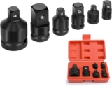 Lot de 6 adaptateurs pour clé à douille réducteurs pour convertisseur de douilles 1/4&Prime;, 3/8&Prime;, 1/2&Prime;, 3/4&Prime;