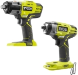 RYOBI P1935N ONE+ Kit combiné sans fil avec 3 vitesses 1/2&Prime; Clé à chocs 3/8&Prime; 3 vitesses (outils uniquement)