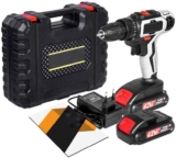 Clé à chocs électrique au lithium rechargeable à deux vitesses, kit combiné compact sans fil au lithium-ion 42 V, vitesse à vide : 1350 tr/min