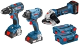 Pack 3 outils 18V Perceuse + Visseuse + Meuleuse – 0615990K4K – Bosch