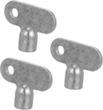 Yardenfun 3 Pièces Vanne D&rsquo;Échappement Interrupteur Vanne Clé Du Robinet D&rsquo;Eau Clé De Radiateur Carrée Clé De Valve De Radiateur Clé De Robinet Clé À Douille Carrée Clé De Radiateur Valve