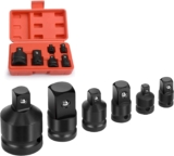 Adaptateur Douille Nutmanel | 6 pièces. | 1/4&Prime; à 3/8&Prime;, 3/8&Prime; à 1/4&Prime;, 3/8&Prime; à 1/2&Prime;, 1/2&Prime; à 3/8&Prime;, 1/2&Prime; à 3/4&Prime;, Adaptateur de douille 3/4&Prime; vers 1/2&Prime;