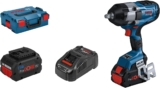 Bosch Professional Boulonneuse Sans-fil BITURBO GDS 18V-1000 C (couple Serrage 1 000 Nm, Couple Desserrage 1 600 Nm, 2 Batteries ProCORE18V 5.5Ah, Chargeur Rapide GAL 1880 CV, Dans L-BOXX 136)