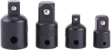 Augmentateur À Chocs,Akozon 4pcs 1/2-3/8 pouce Adaptateur De Douille convertisseur et réducteur Pour Tournevis Manuel, Clé Perceuse, Clé À Percussion – En Chrome Molybdène