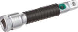 Wera 05003642001 8796 SC Rallonge Zyklop « flexible-lock » avec douille à rotation rapide, courte, 1/2&Prime;, 1/2 pouce x 125.0 mm, Argent/noir