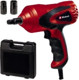 Einhell Clé à chocs électrique CC-HS 12/1 (12V, éclairage LED, niveau à bulle intégrée) Livré avec deux embouts pour douilles (17 et 19/21 et 23 mm)