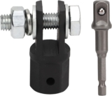 Focket Adaptateur de cric Ciseaux pour Voiture 1/2, Adaptateur de cric Ciseaux pour perceuse Clé à Chocs 13/16, Douilles à cliquet ou à entraînement Standard pour perceuses à Chocs Cric