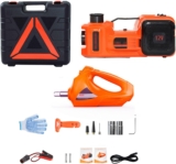 Kit de cric de Voiture électrique 12 V, cric hydraulique de 11 023 LBS avec clé à Chocs électrique de 480 N.M, Pompe de gonflage de 150 PSI, lumière LED, Entretien du véhicule pour Voiture SUV MPV