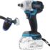 Visseuse à percussion sans fil 18 V 1/2&Prime; Clé carrée avec batterie 6,0 Ah – Charge rapide, couple élevé 420 Nm, vitesse variable et marche arrière avec socle et lumière LED