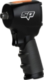 SP TOOLS SP-1142 – Mini Clé À Chocs Pneumatique 1/2&Prime; Ultra Compacte 93 mm – Couple décollement 970 Nm – Idéal Accès difficile – Ateliers mécaniques – Outils pneumatiques – Qualité professionnelle