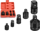 Sexyhot Lot de 6 Adaptateur Douille a Choc/kit Adaptateur Douille 1/4&Prime; à 3/8&Prime;, 3/8&Prime; à 1/4&Prime;, 3/8&Prime; à 1/2&Prime;, 1/2&Prime; à 3/8&Prime;, 1/2&Prime; à 3/4&Prime;, 3/4&Prime; à 1/2&Prime;