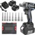 700 Nm Clé à Chocs Sans Fil Brushless compatible avec Makita 18V batterie, 1/2&Prime; Boulonneuse a Choc Electrique, Visseuse à Chocs avec 6 Douilles, pour Changement Pneus Voiture (sans batteries)