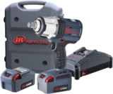 Ingersoll-Rand Clé à Choc Sans Fil W7172-K22B-EU, 19 mm (3/4&Prime;) 20 V, 2 Batteries Li-Ion BL2022 5 Ah et Chargeur dans 1 Mallette Outils