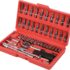 FOURROBBER Jeu d&rsquo;adaptateurs de douilles hexagonales embout d&rsquo;extensions 8 avec support de 3 pièces 1/4&Prime;, 3/8 « et 1/2 », carré creux (8PCS)