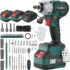 Bosch Professional 18V System visseuse à chocs sans-fil GDR 18V-160 C (couple maxi : 160 Nm, vissages M6 – M14, carré mâle 1/4&Prime;, 2 batteries 2,0 Ah et chargeur, dans une L-BOXX)