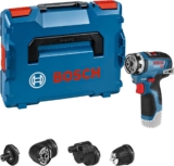 Bosch Professional 12V System perceuse-visseuse sans-fil GSR 12V-35 FC (avec 4 adaptateurs FlexiClick, sans batterie ni chargeur, dans L-BOXX 102) – système FlexiClick