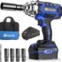 Ingersoll-Rand Clé à Choc Sans Fil W7172-K22B-EU, 19 mm (3/4&Prime;) 20 V, 2 Batteries Li-Ion BL2022 5 Ah et Chargeur dans 1 Mallette Outils