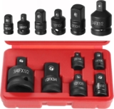 Knpwer 6 Pcs Jeu de Douilles Adaptateurs, Adaptateurs de Convertisseur de Douilles à Chocs,Adaptateurs pour Clé à Douille Réducteurs, Adaptateur De Douille, Adaptateurs Réducteurs
