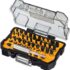 kwb Bit-Box pour visseuse à impact/percussion 35 pièces Jeu d’embouts avec porte-embouts et clés à douille résistantes aux chocs, tiges E C 6.3