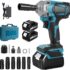 Ingersoll-Rand Clé à choc W7152-K22B-EU, sans Fil, 13 mm (1/2&Prime;) 20V, 2 Batteries Li-Ion BL2022 5 Ah et Chargeur dans 1 Mallette outils