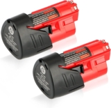 2X Waitley 12V 3.0Ah Li-ION Batterie pour Milwaukee M12 M12B 48-11-2411 48-11-2420 48-11-2401 48-11-2402 M-12 M12 Outils de Batterie