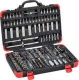 ViGOR V2461N Jeu de douilles I 172 pièces, avec cliquet réversible et rallonges, différents embouts et douilles I jeu complet de douilles pour commande manuelle&rsquo;.